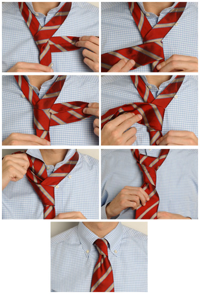 Как завязать галстук: наглядные способы. 